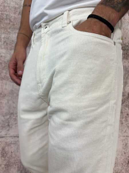 Pantalone velluto panna mod. Cooper