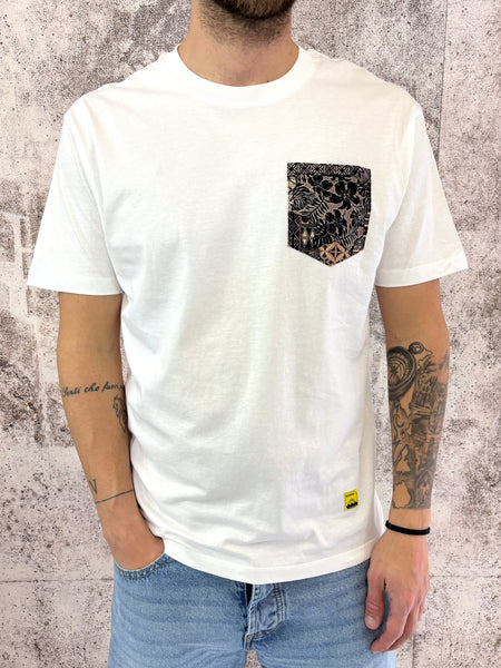 T-Shirt bianca taschino fantasia 55w