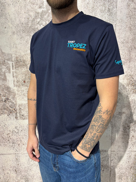 T-Shirt blu Saint Tropez