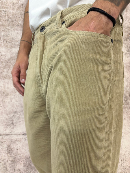 Pantalone velluto beige mod. Cooper