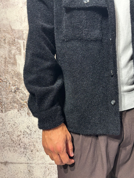 Giacca overshirt Teddy nera
