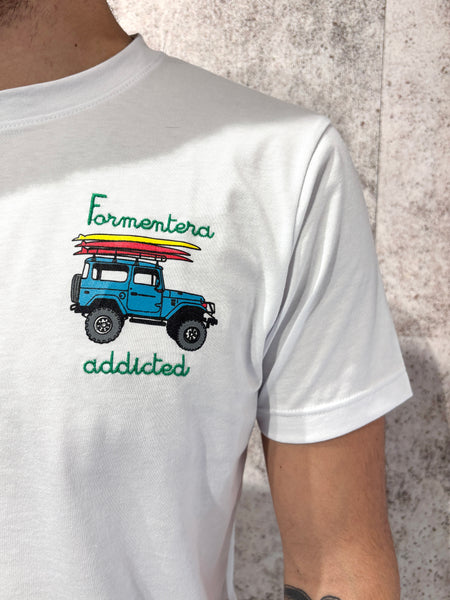 T-Shirt bianca Formentera Addicted