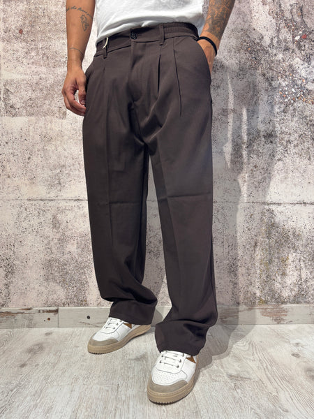 Pantalone palazzo cioccolato