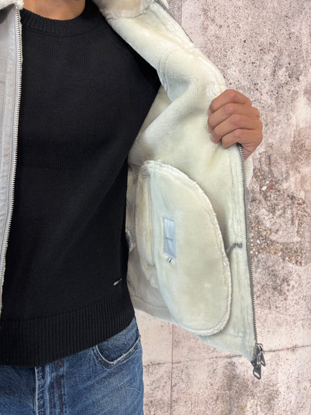 Montone ecopelle  grigio