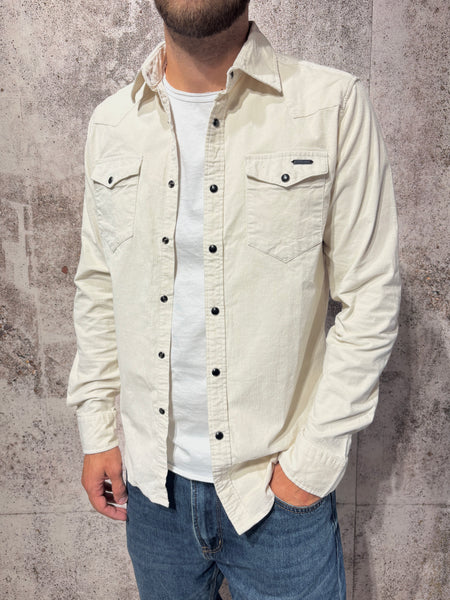 Camicia velluto panna GL78