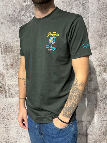 T-Shirt militare Gin Tonic Therapy