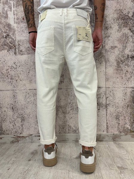 Pantalone velluto panna mod. Cooper