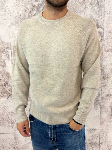 Maglione raglan beige