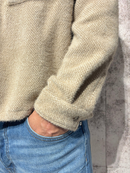 Giacca overshirt Teddy cammello