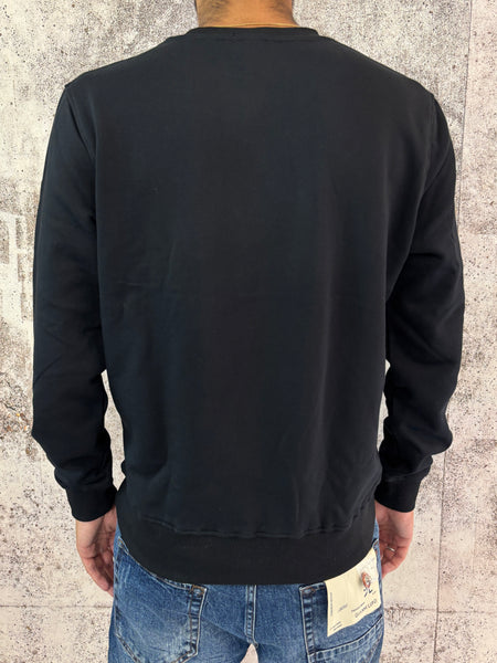 Felpa girocollo basic nera