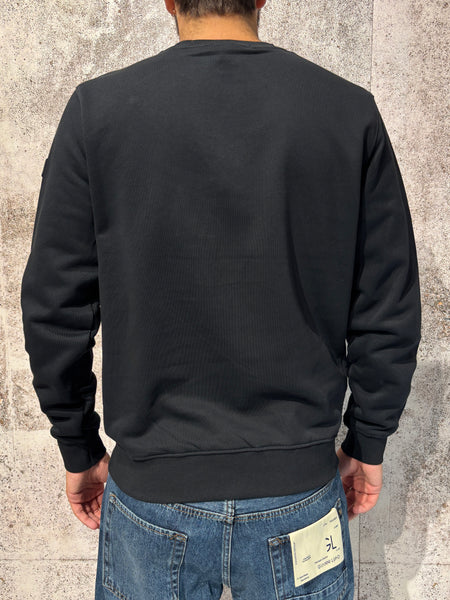 Felpa girocollo nera art. GL2244