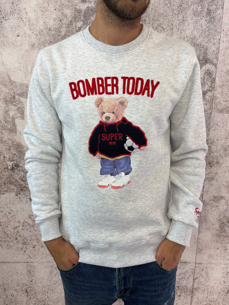 Felpa grigia Bomber Today