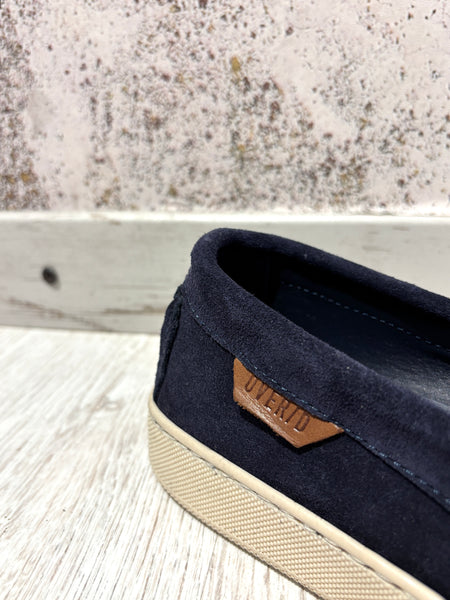 Mocassino camoscio blu