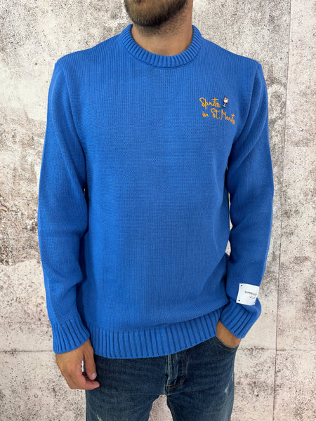 Maglione azzurro Spritz in St Moritz