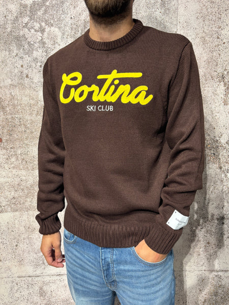 Maglione girocollo moro Cortina