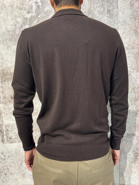 Polo coffee m/l in maglia art. GL508
