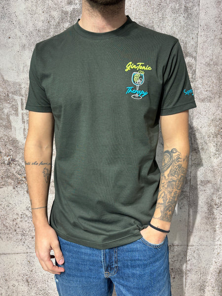 T-Shirt militare Gin Tonic Therapy