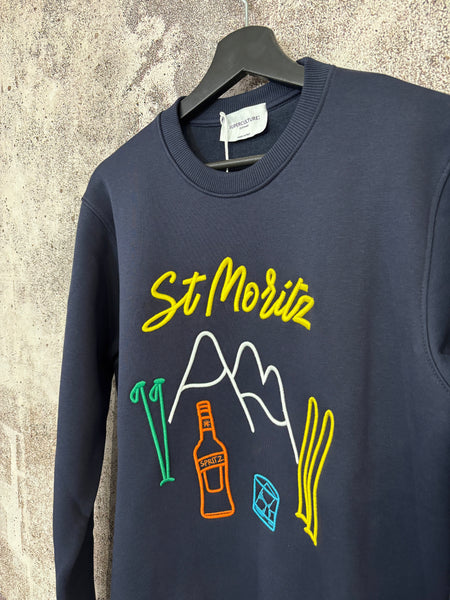 Felpa blu St Moritz