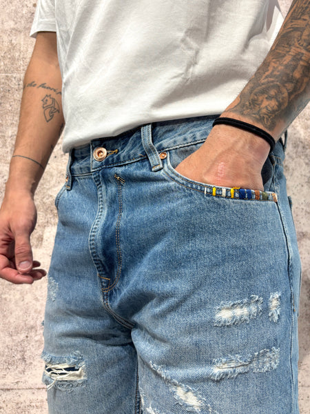 Denim shorts style GL09