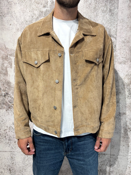 Giacca velluto cammello Boxy fit art. J82