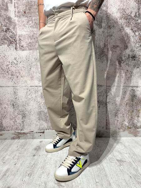 Camel relaxed fit trousers