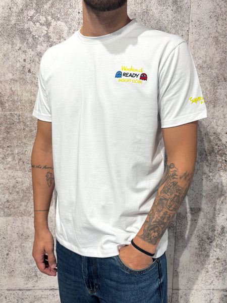 T-Shirt bianca Weekend Ready/Insert coin