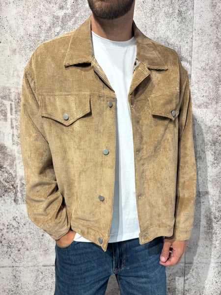 Giacca velluto cammello Boxy fit art. J82
