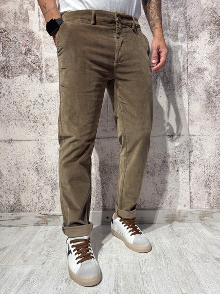 Pantalone chino velluto camel Tahoma