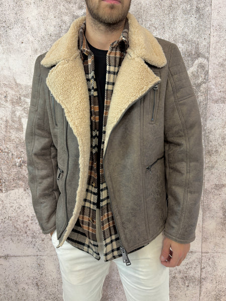 Montone aviator col. Tortora