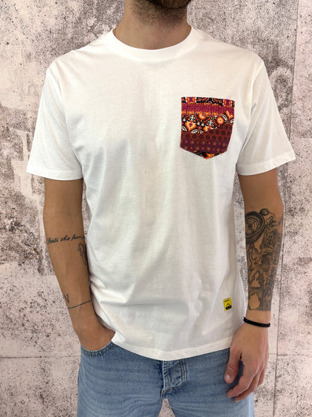 T-Shirt bianca taschino fantasia 66w