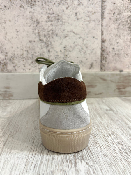 Sneakers Olympic bianca/moro/verde