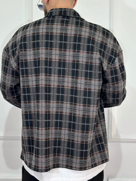 Camicia scozzese grigia /nera