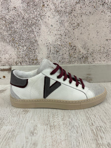 Sneakers Olympic bianca/grigia/bordeaux