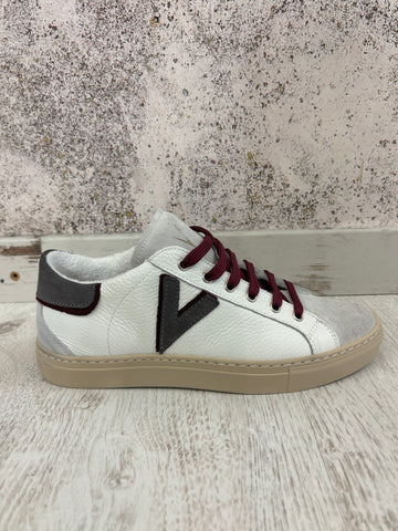 Sneakers Olympic bianca/grigia/bordeaux