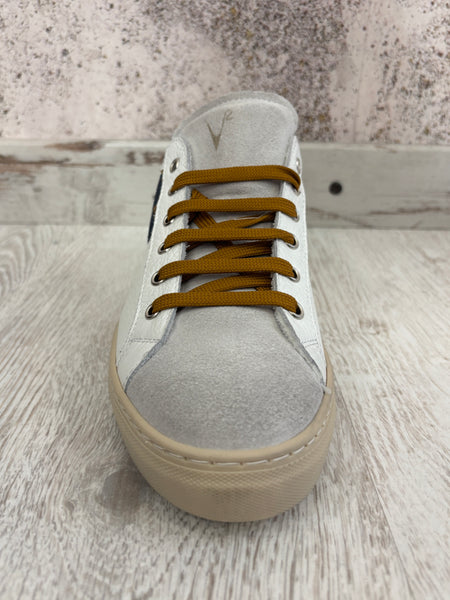 Sneakers Olympic bianca/blu/tabacco