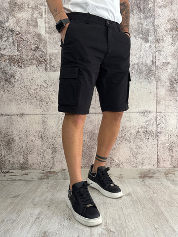 Bermuda cargo nero
