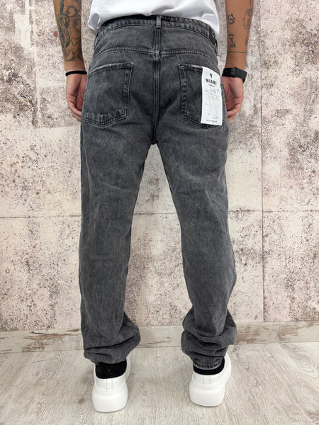 Jeans grigio marmorizzato