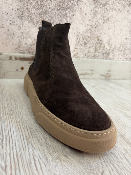 Stivaletto camoscio marrone