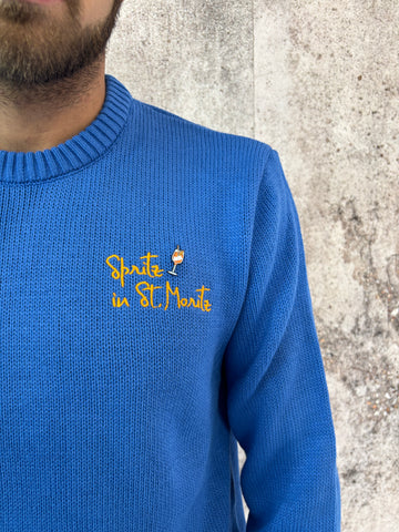 Maglione azzurro Spritz in St Moritz
