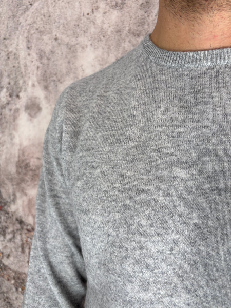Maglione grigio misto cashmere