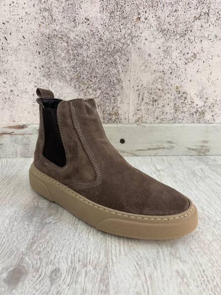 Stivaletto camoscio beige