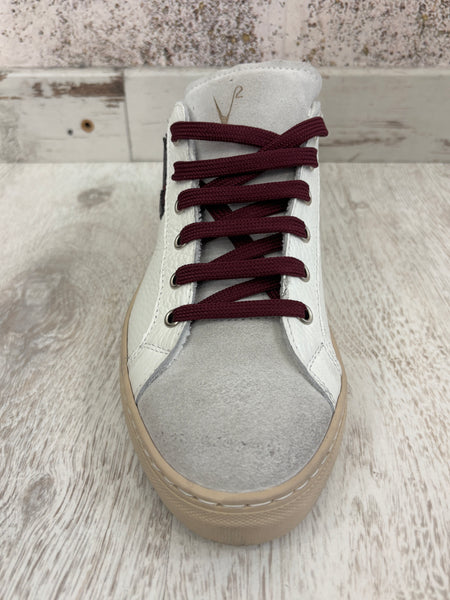 Sneakers Olympic bianca/grigia/bordeaux