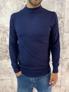 Lupetto basic blu navy