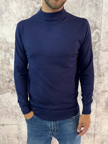 Lupetto basic blu navy