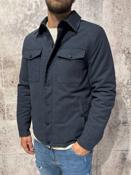 Giubbino overshirt blu art. J07