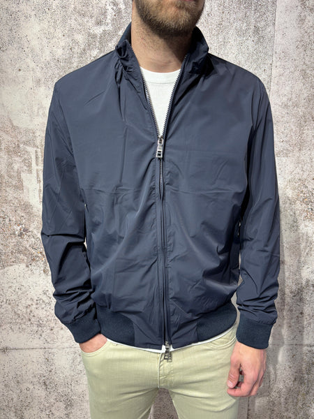 Giubbino blu tessuto tecnico