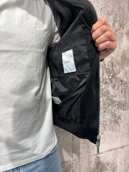 Biker ecopelle scamosciato nero