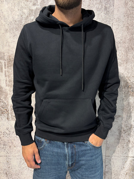 Felpa cappuccio nera art. GL2242