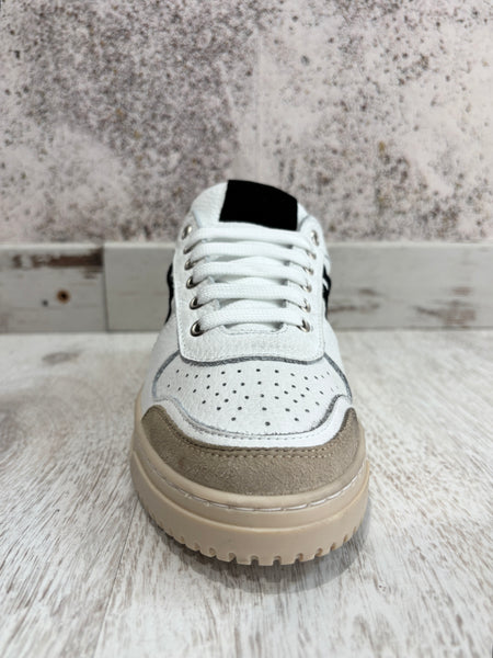 Sneakers college bianco/nera