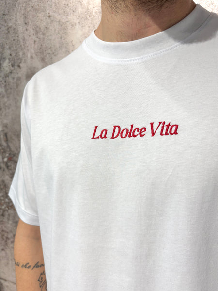 T-Shirt bianca La Dolce Vita